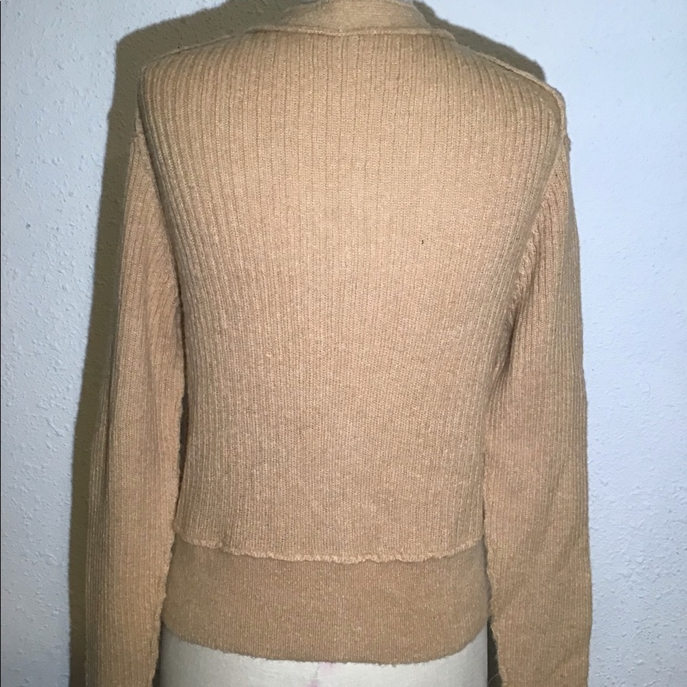 Free people mimosa ribbed crop button up sweater cardigan - Picture 3 of 7